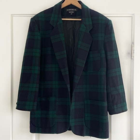 Vintage Donny Brook Tartan Wool Blazer - 7/8 - Picture 1 of 6